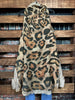 GYPSY BOHO SHABBY OVERSIZED VEST IN LEOPARD & TAUPE