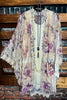 YOU'RE MY LOVE LACE DUSTER KIMONO IN BEIGE & MULTI-COLOR