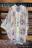 YOU'RE MY LOVE LACE DUSTER KIMONO IN BEIGE & MULTI-COLOR