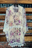 YOU'RE MY LOVE LACE DUSTER KIMONO IN BEIGE & MULTI-COLOR