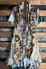 GYPSY BOHO SHABBY OVERSIZED VEST IN LEOPARD & TAUPE