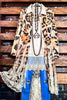 FABULOUS & STYLISH LEOPARD PRINT LACE LONG JACKET CARDIGAN