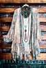 Like a Love Song Vintage-Inspired Lace Cardigan in Turquoise & Multi