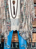 Like a Love Song Vintage-Inspired Lace Cardigan in Turquoise & Multi