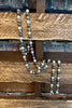 TIMELESS CLASSIC GRAY TONES LONG NECKLACE LAYERED PEARL