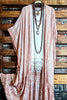 Le Bohemian Heart & Soul Oversized Maxi Kimono in Blush