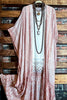 Le Bohemian Heart & Soul Oversized Maxi Kimono in Blush