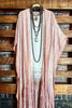 Le Bohemian Heart & Soul Oversized Maxi Kimono in Blush