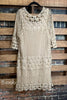 BOHEMIAN HEART CROCHET DUSTER CARDIGAN IN BEIGE