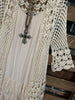 BOHEMIAN HEART CROCHET DUSTER CARDIGAN IN BEIGE