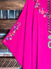 PRETTY PERFECTION FUCHSIA EMBROIDERED OVERSIZED TUNIC