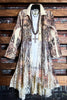 RUSTIC BEAUTY LACE JACKET CARDIGAN NATURAL & RUST