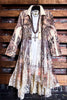 RUSTIC BEAUTY LACE JACKET CARDIGAN NATURAL & RUST