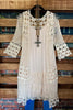 BOHEMIAN HEART CROCHET DUSTER CARDIGAN IN BEIGE