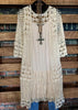 BOHEMIAN HEART CROCHET DUSTER CARDIGAN IN BEIGE