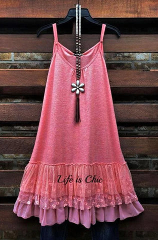 Sunrise Over The Canyon Boho Comfy Tunic in Rust