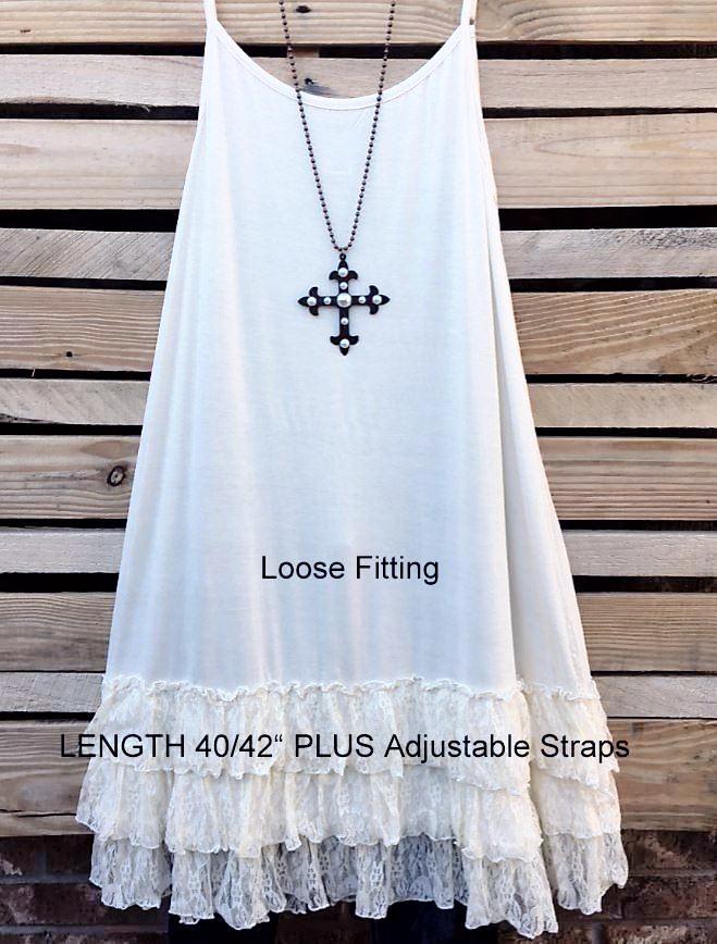 LOVE OF MY LIFE LACE SLIP CAMISOLE DRESS IN CREAM [product vendor] - Life is Chic Boutique